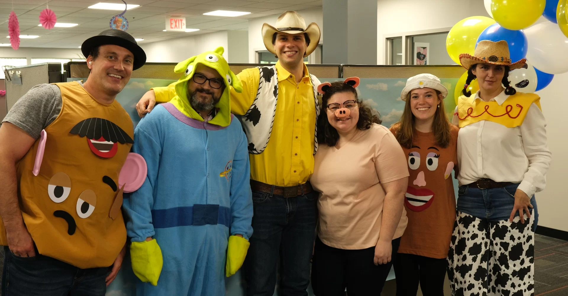 HRP staff in Toy Story costumes