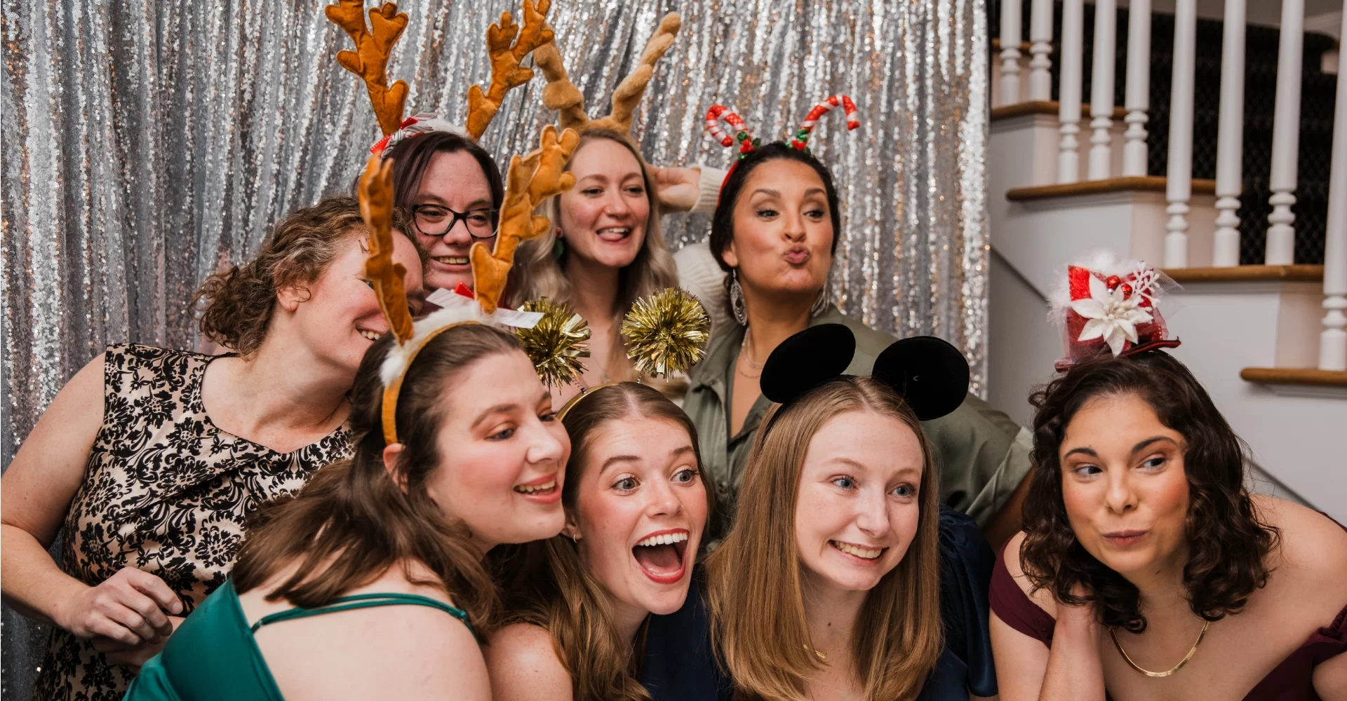 christmas party photo booth