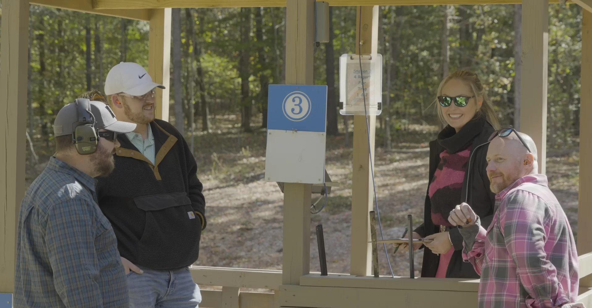 people talking at past Clays 4 Kids event