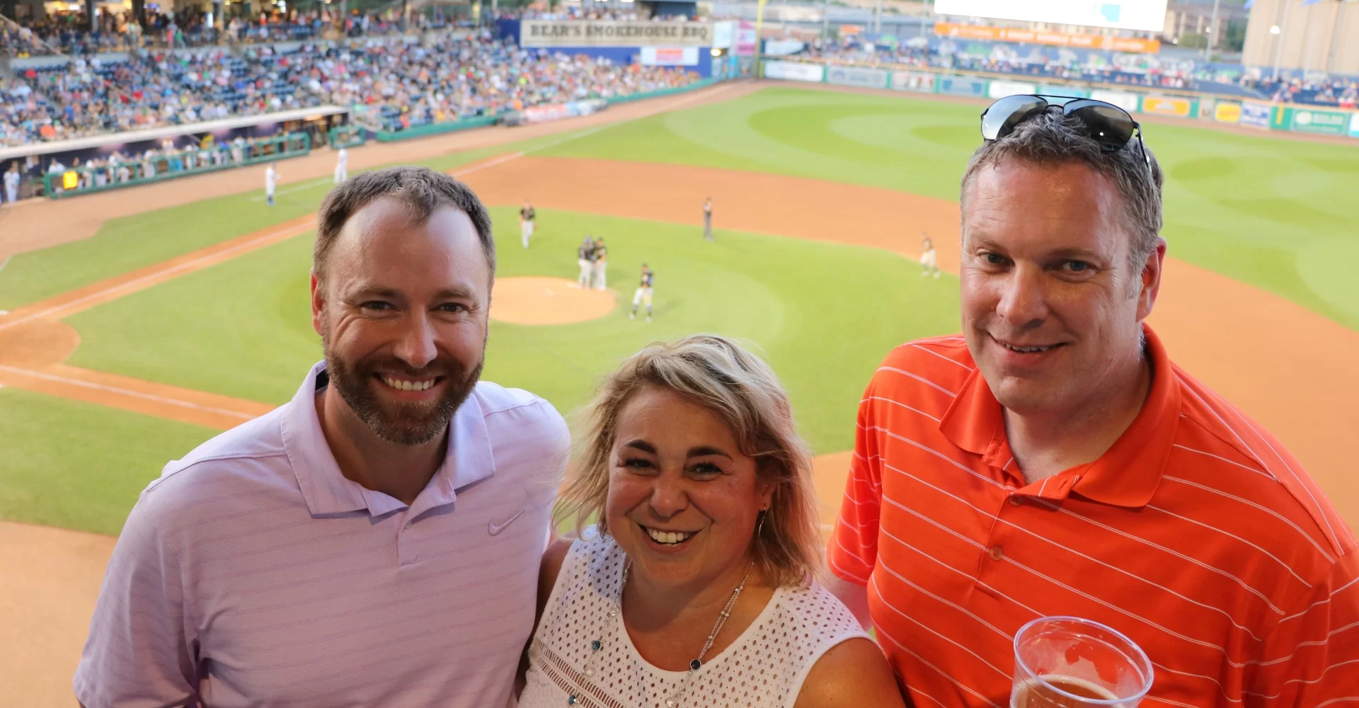 3 people at a Yardgoats game