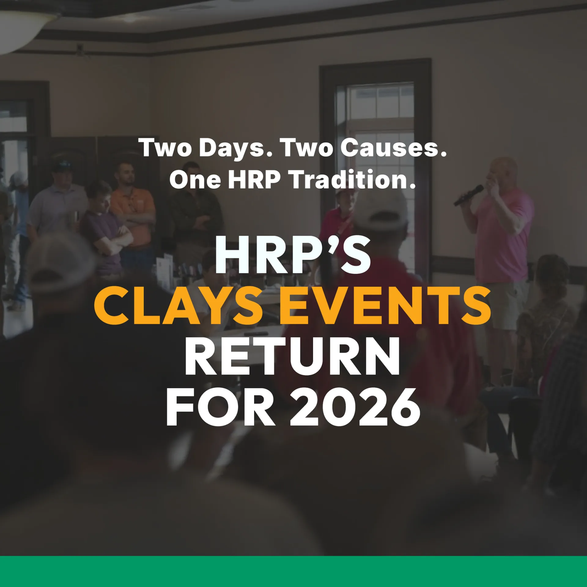 Two Days. Two Causes. One HRP Tradition: HRP's Clays Events Return for 2026