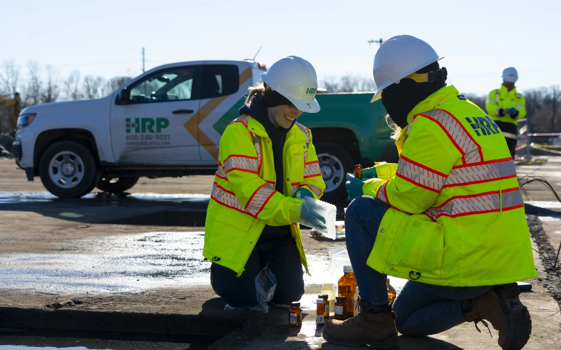 HRP employees in the field