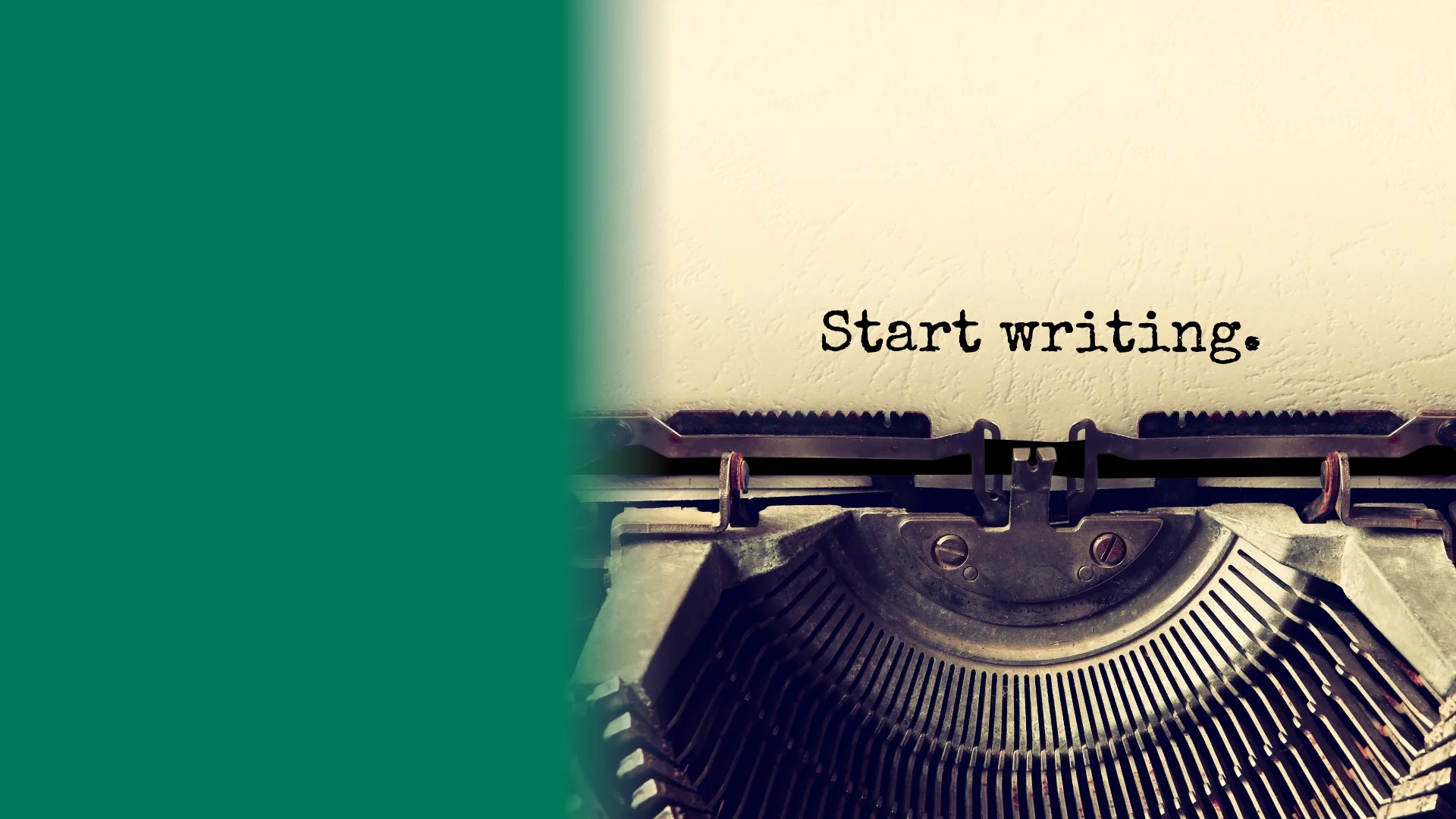 Start Writing typewriter