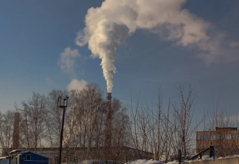 warehouse smoke stack