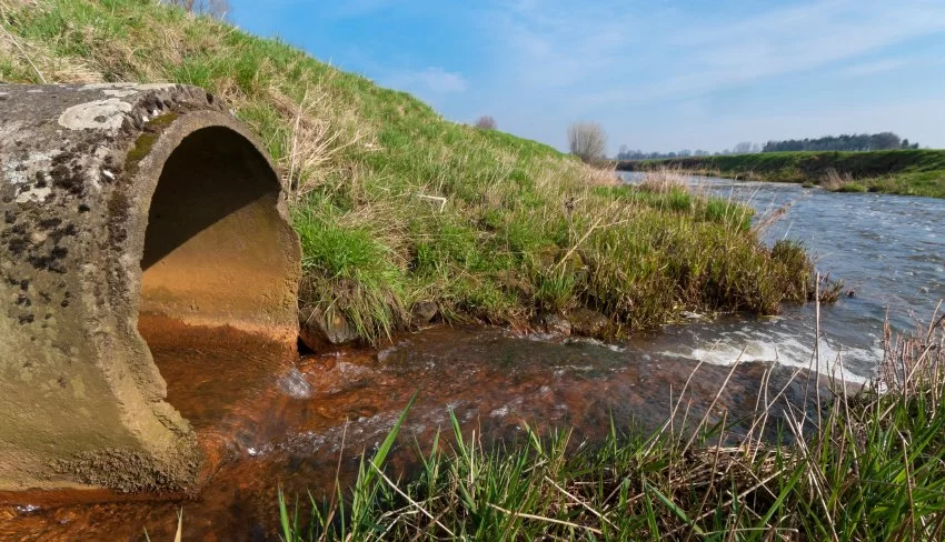 stormwater drain pipe discharge