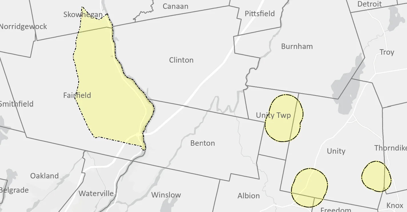 Maine - PFAS Do Not Eat Advisory and Map for Hunting