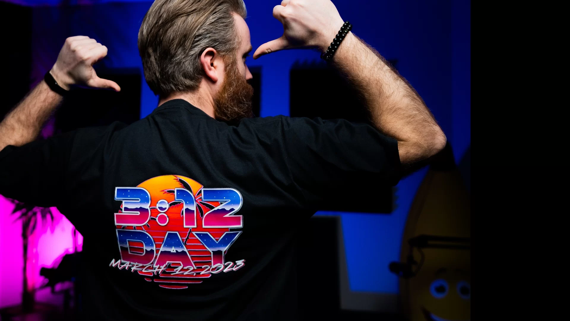 HRP employee wearing 312 day 2023 shirt